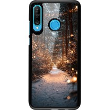 Huawei P30 Lite Case Hülle - Winter 25 Winter snowy road