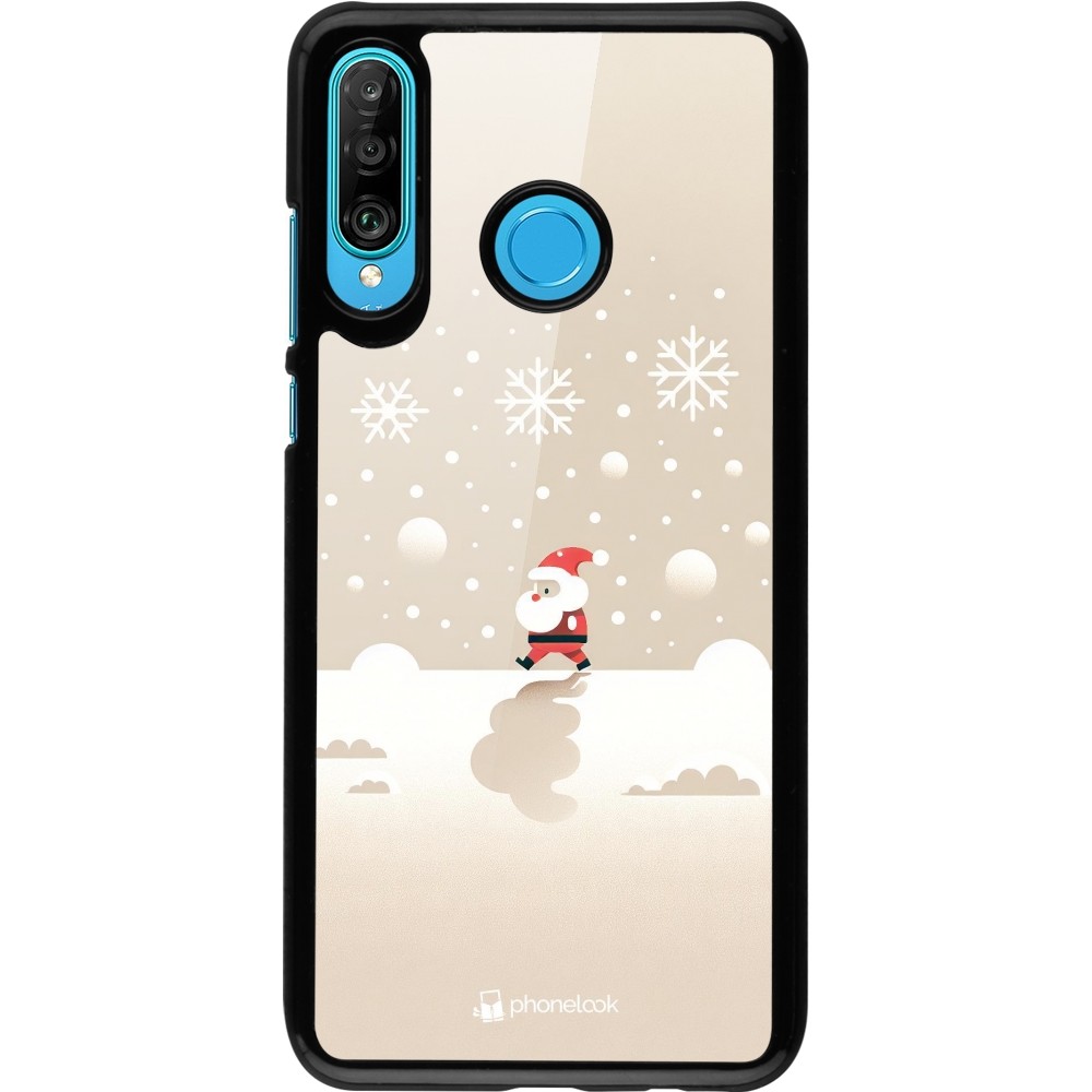 Huawei P30 Lite Case Hülle - Weihnachten 2023 Minimalistischer Weihnachtsmann