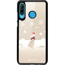 Huawei P30 Lite Case Hülle - Weihnachten 2023 Minimalistischer Weihnachtsmann