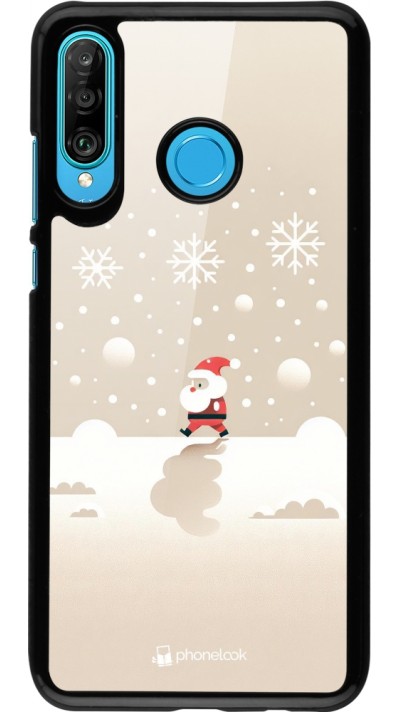 Huawei P30 Lite Case Hülle - Weihnachten 2023 Minimalistischer Weihnachtsmann