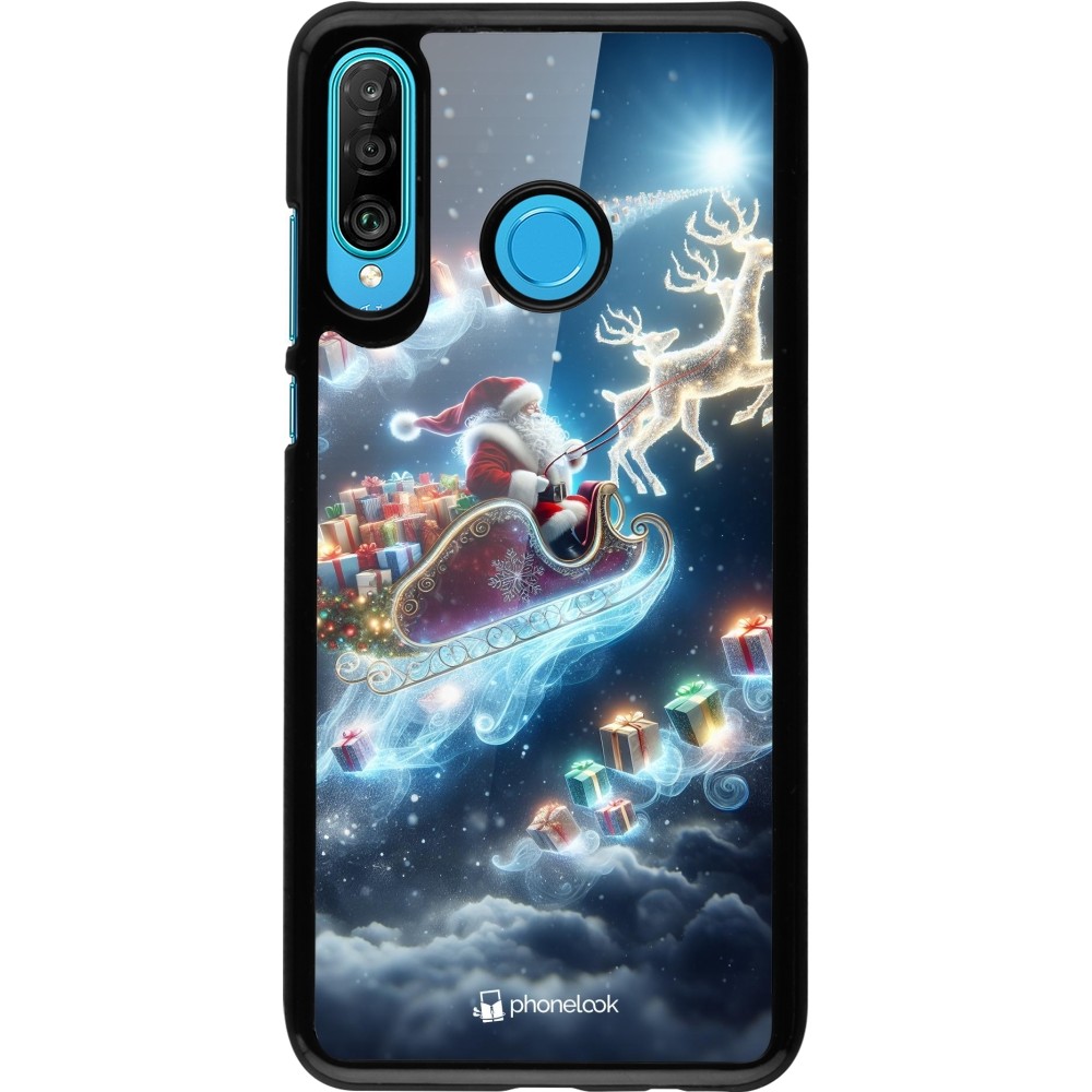 Huawei P30 Lite Case Hülle - Weihnachten 2023 Verzauberter Weihnachtsmann