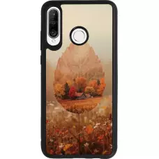 Coque Huawei P30 Lite - Silicone rigide noir Autumn 26 Autumn leaf