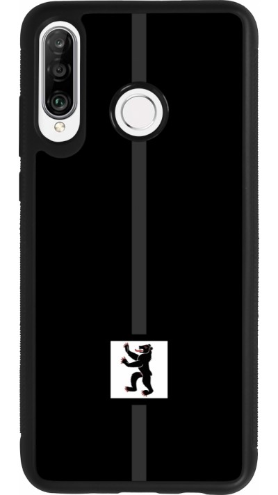 Huawei P30 Lite Case Hülle - Silikon schwarz Kanton AI schwarz