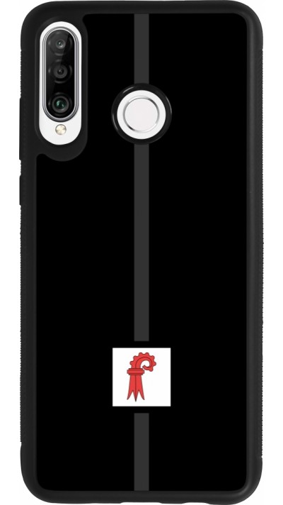 Huawei P30 Lite Case Hülle - Silikon schwarz Kanton BL schwarz