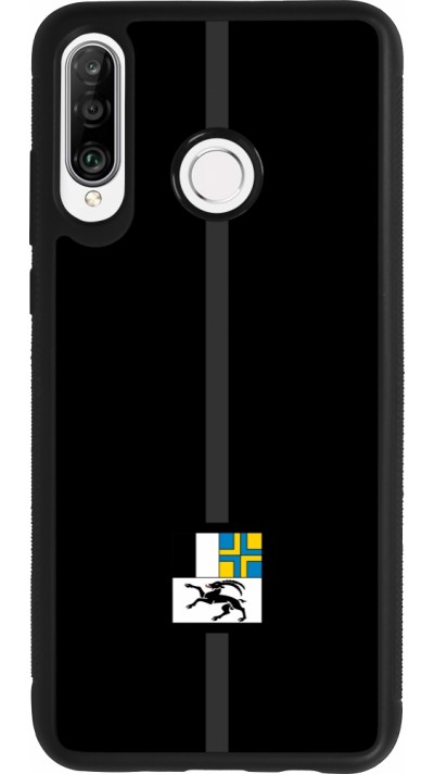 Huawei P30 Lite Case Hülle - Silikon schwarz Kanton GR schwarz