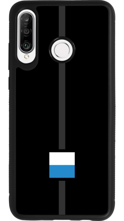 Huawei P30 Lite Case Hülle - Silikon schwarz Kanton LU schwarz