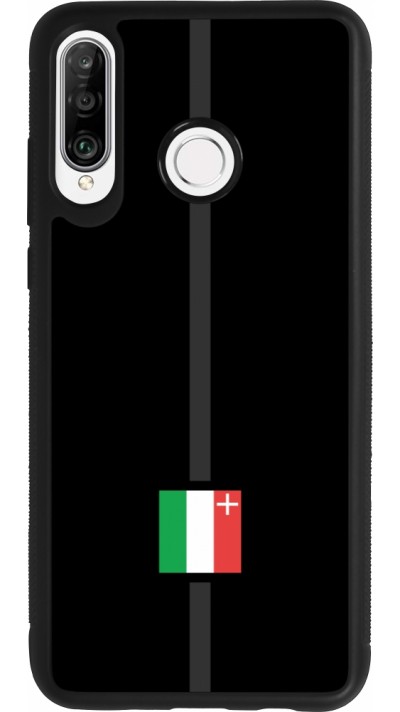 Huawei P30 Lite Case Hülle - Silikon schwarz Kanton NE schwarz