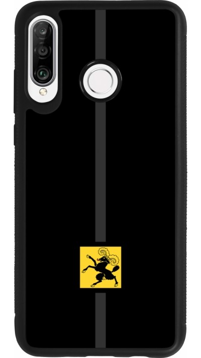 Huawei P30 Lite Case Hülle - Silikon schwarz Kanton SH schwarz