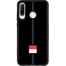 Huawei P30 Lite Case Hülle - Silikon schwarz Kanton SO schwarz