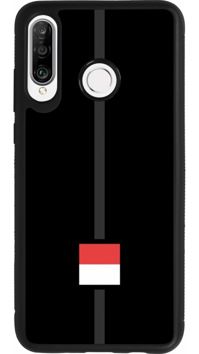 Huawei P30 Lite Case Hülle - Silikon schwarz Kanton SO schwarz