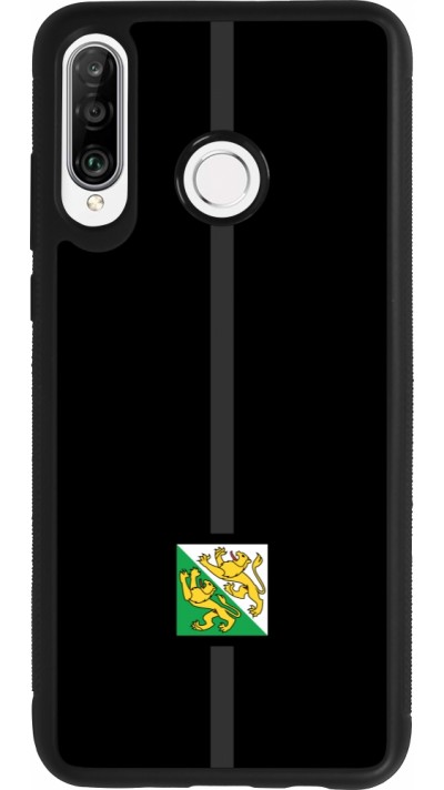 Huawei P30 Lite Case Hülle - Silikon schwarz Kanton TG schwarz