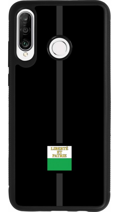 Huawei P30 Lite Case Hülle - Silikon schwarz Kanton VD schwarz