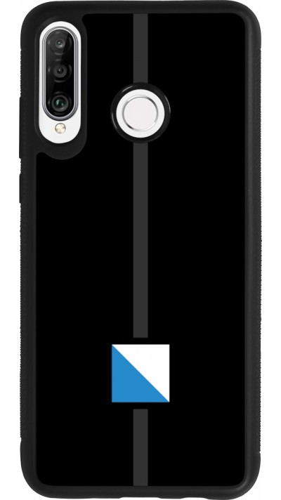 Huawei P30 Lite Case Hülle - Silikon schwarz Kanton ZH schwarz
