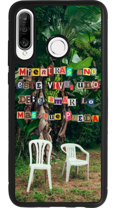 Coque Huawei P30 Lite - Silicone rigide noir Chairs DTMF