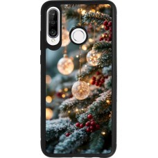 Coque Huawei P30 Lite - Silicone rigide noir Christmas 25 Xmas Decorated Tree