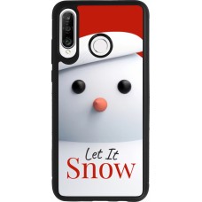 Coque Huawei P30 Lite - Silicone rigide noir Christmas 25 Xmas Snowman