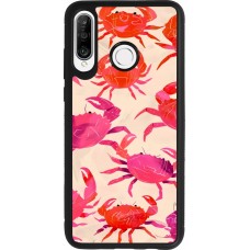 Coque Huawei P30 Lite - Silicone rigide noir Crabs Paint