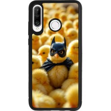 Coque Huawei P30 Lite - Silicone rigide noir Easter 2026 Chicken Batman