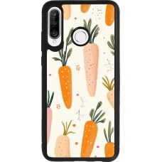 Coque Huawei P30 Lite - Silicone rigide noir Easter 2026 Illustration carrots