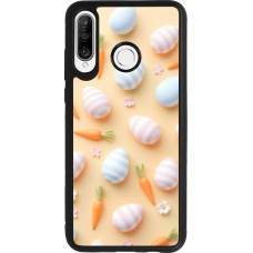 Coque Huawei P30 Lite - Silicone rigide noir Easter 2026 Pattern Easter