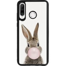 Coque Huawei P30 Lite - Silicone rigide noir Easter 2023 bubble gum bunny