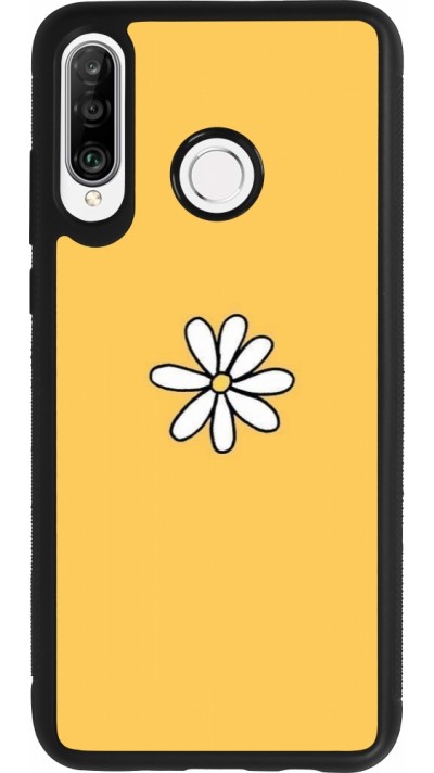 Coque Huawei P30 Lite - Silicone rigide noir Easter 2023 daisy