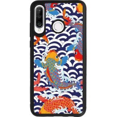 Coque Huawei P30 Lite - Silicone rigide noir Easter 2023 japanese fish