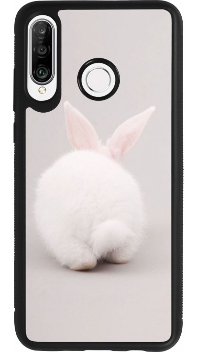 Coque Huawei P30 Lite - Silicone rigide noir Easter 2024 bunny butt
