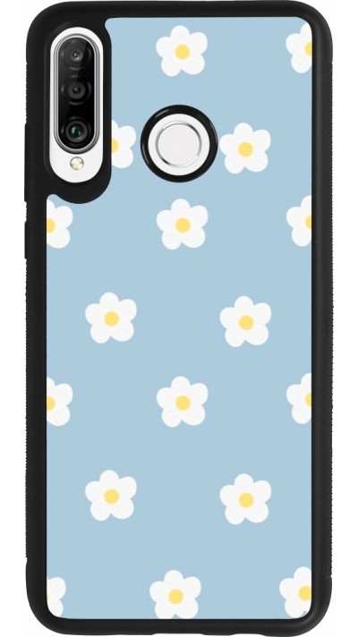 Coque Huawei P30 Lite - Silicone rigide noir Easter 2024 daisy flower