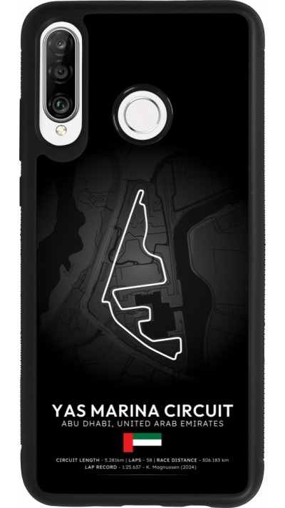 Coque Huawei P30 Lite - Silicone rigide noir F1 Track 2025 Abu Dhabi