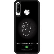 Coque Huawei P30 Lite - Silicone rigide noir F1 Track 2025 Brazil