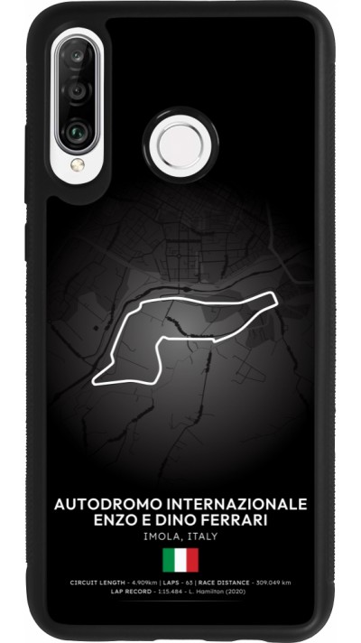 Coque Huawei P30 Lite - Silicone rigide noir F1 Track 2025 Emilia-Rogmana