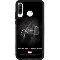 Huawei P30 Lite Case Hülle - Silikon schwarz F1 Track 2025 Singapore
