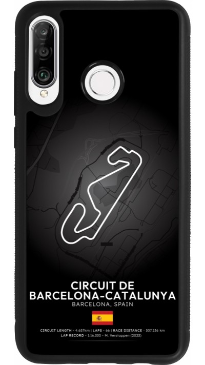 Coque Huawei P30 Lite - Silicone rigide noir F1 Track 2025 Spain