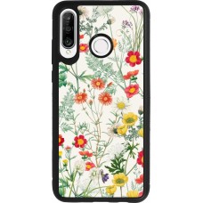 Coque Huawei P30 Lite - Silicone rigide noir Flora Botanical Wildlife