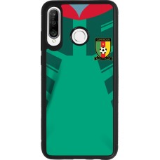 Huawei P30 Lite Case Hülle - Silikon schwarz Kamerun 2022 personalisierbares Fussballtrikot