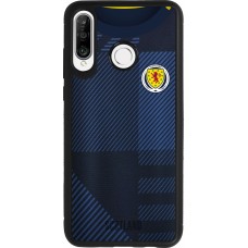 Huawei P30 Lite Case Hülle - Silikon schwarz Schottland personalisierbares Fussballtrikot