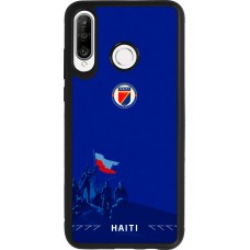 Coque Huawei P30 Lite - Silicone rigide noir Maillot de football Haiti 2026 personnalisable