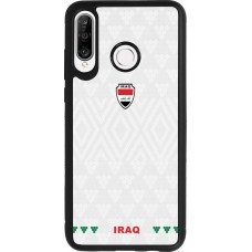 Coque Huawei P30 Lite - Silicone rigide noir Maillot de football Irak 2026 personnalisable