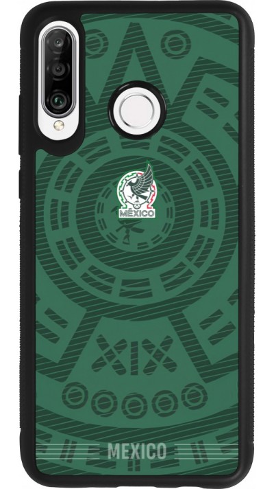 Huawei P30 Lite Case Hülle - Silikon schwarz Mexiko 2026 personalisierbares Fussballtrikot