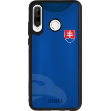 Coque Huawei P30 Lite - Silicone rigide noir Maillot de football Slovaquie