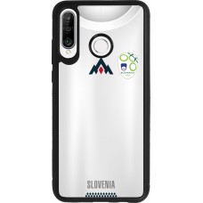 Coque Huawei P30 Lite - Silicone rigide noir Maillot de football Slovénie