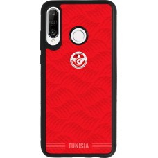 Coque Huawei P30 Lite - Silicone rigide noir Maillot de football Tunisie 2026 personnalisable