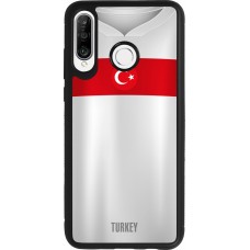 Huawei P30 Lite Case Hülle - Silikon schwarz Türkei personalisierbares Fussballtrikot