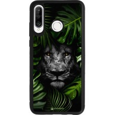 Coque Huawei P30 Lite - Silicone rigide noir Forest Lion