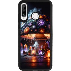 Huawei P30 Lite Case Hülle - Silikon schwarz Halloween Zaubertrank Magie