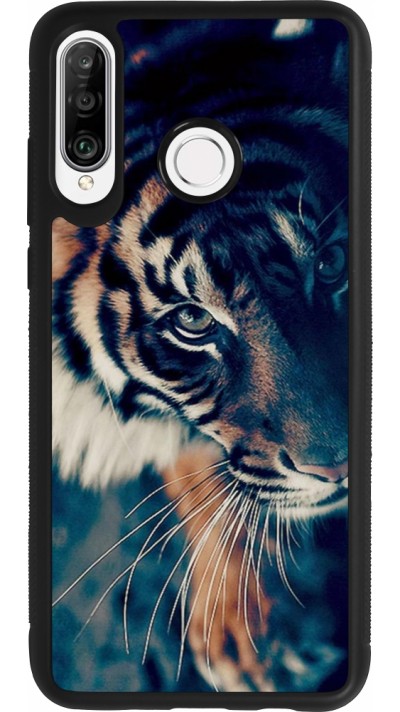 Huawei P30 Lite Case Hülle - Silikon schwarz Incredible Lion