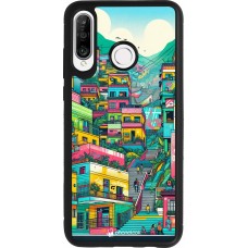 Coque Huawei P30 Lite - Silicone rigide noir Medellin Comuna 13 Art