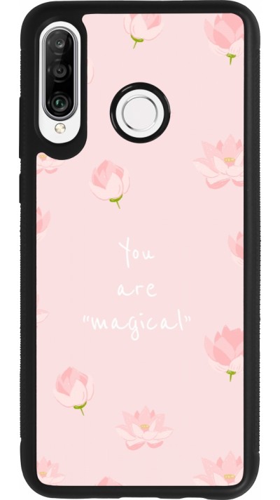 Coque Huawei P30 Lite - Silicone rigide noir Mom 2023 your are magical