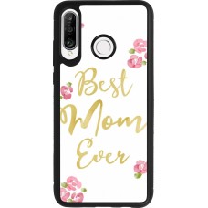 Coque Huawei P30 Lite - Silicone rigide noir Mom 2024 best Mom ever